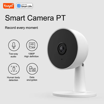 Kamera Tuya Smart 1080p Wi-Fi Smart Home Security 2MP, HD, alerty aplikacji w czasie rzeczywistym, dźwięk dwukierunkowy, z funkcją śledzenia ruchu dla dzieci i zwierząt domowych