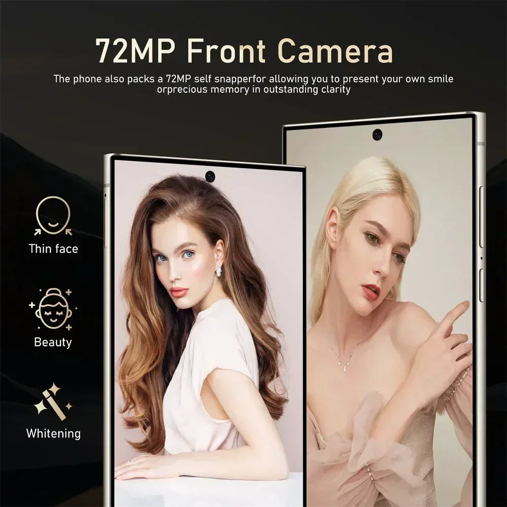 New S24 Ultra 7.3HD Cellphones Global Version 4G 5G Original Smartphone Dual SIM Android 14 Cell Phone 7800mAh Mobile Phones