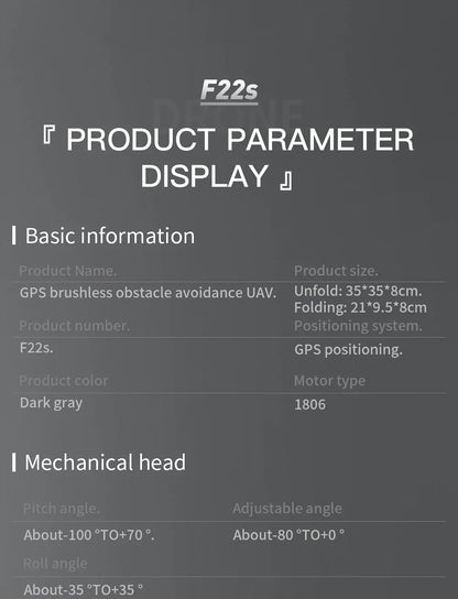 2024 F22S 4K Pro Dron GPS