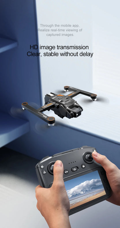 RG700 GPS Drone 8K Professional HD Dual Camera 5G Wifi Omijanie przeszkód Bezszczotkowy składany quadrocopter RC Odległość 2KM Drony