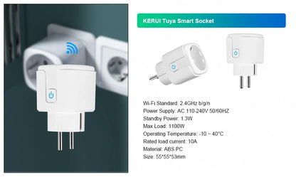 KERUI W202 WIFI GSM Alarm System Kit Security Protection Tuya Smart APP Support Alexa with Motion Sensor Detector Home Appliance