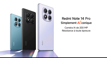 Xiaomi Redmi Note 14 Pro 4G, NFC, smartfon, MediaTek Helio G100-Ultra, ekran AMOLED cali, 120Hz, aparat 200 MP, bateria mAh