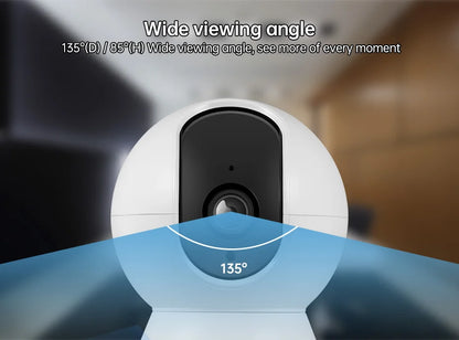 KERUI 4K 8MP Tuya Smart Mini WiFi Kamera IP Automatyczne śledzenie wideo Bezpieczeństwo domowe Nadzór Kot Zwierzęta Pies Kamera Baby Monitor