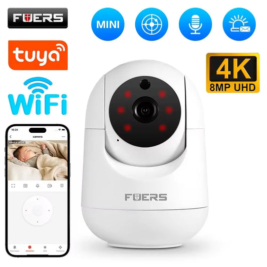 Kamera Fuers 5MP WiFi Tuya Smart Home Indoor Bezprzewodowa kamera IP do monitoringu Wykrywanie AI Automatyczne śledzenie Bezpieczeństwo Monitor dla niemowląt