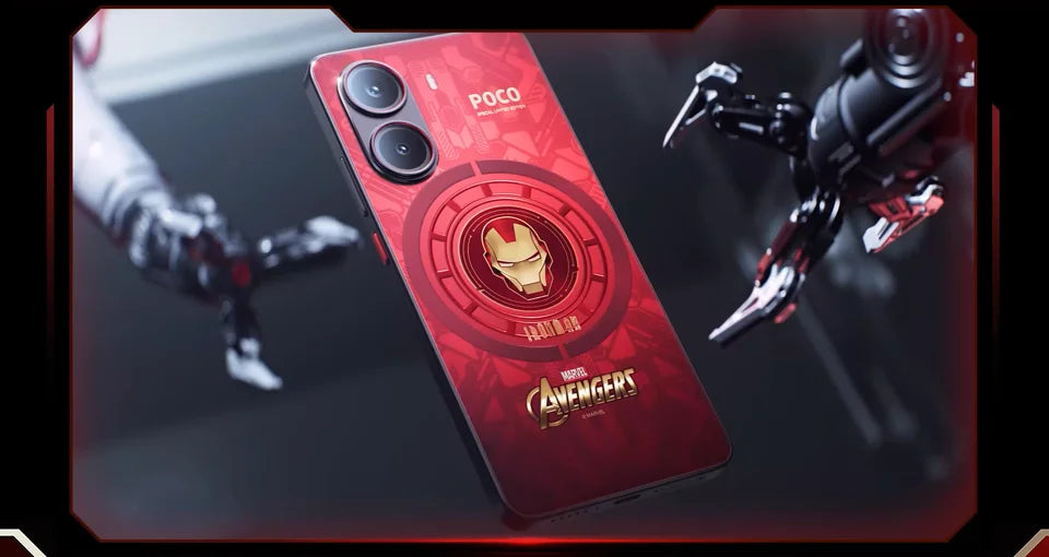 POCO X7 Pro 5G, NFC, Iron Man Edition Red, Dimensity 8400-Ultra, aparat 50 MP, wyświetlacz CrystalRes AMOLED 1.5K 120 Hz, bateria 6000 mAh 