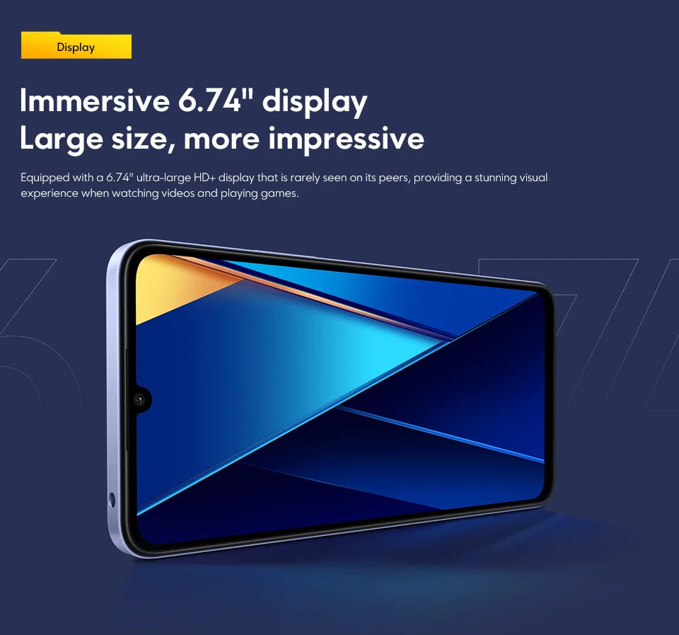 Wersja globalna POCO C65 NFC 6 GB + 128 GB / 8 GB + 256 GB MediaTek Helio G85 6,74" 90 Hz Wyświetlacz 50 MP Potrójny aparat Bateria 5000 mAh