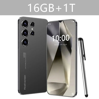 Oryginalny S24 Ultra Smartphone 5G 7.0 HD 16G+1T Android 14 Telefon komórkowy Dual Sim Face Unlocked Telefon komórkowy Telefony komórkowe Telefon