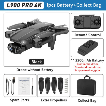 L900 PRO SE Drone 4K Professional GPS 5G WIFI Brushless Motor Dual Camera Dron Fodable RC Quadcopter FPV Helicopter L900 SE MAX