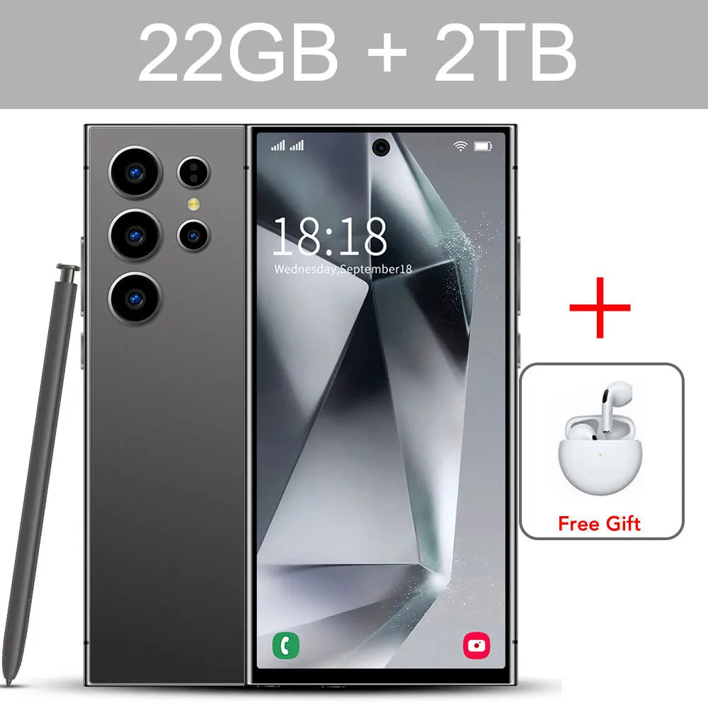 S24 Ultra 7.3HD Telefony komórkowe Oryginalny smartfon 5G Dual SIM Android 14 Telefon komórkowy Snapdragon 8 gen 3 Wersja globalna Telefony komórkowe