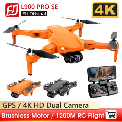 Dron L900 PRO SE 4K Profesjonalny GPS 5G WIFI Bezszczotkowy silnik Podwójna kamera Dron Składany RC Quadcopter FPV Helikopter L900 SE MAX