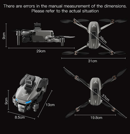 Drone 8K Professional GPS HD Camera Drones 5G WIFI FPV Video 4k UAV 5.9 inch large screen remote control RC Dron SG109 PRO MAX